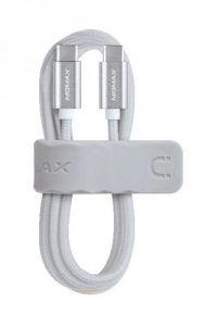 Кабель плетеный USB Type-C/USB Type-C MOMAX Elite Link, серебристый