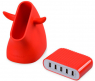 Сетевой блок питания Momax U.Bull 5-port USB Charger, красный