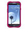 Противоударный чехол накладка для Samsung Galaxy S III Ballistic LS Series Ярко-розовый