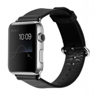 Кожаный ремешок Rock Genuine Leather Watchband для Apple Watch 42мм, черный