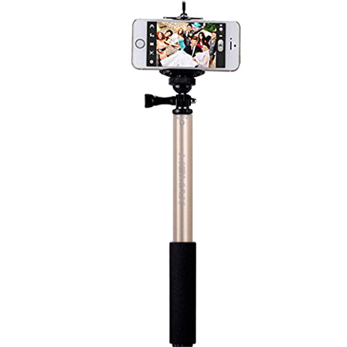 Монопод палка-штатив для селфи Momax SelfiFit - Bluetooth Selfie Pod KMS1, золотой