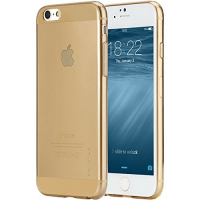 Чехол силиконовый Rock Ultrathin Slim Jaсked для iPhone 6 Plus, золотой