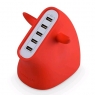 Сетевой блок питания Momax U.Bull 5-port USB Charger, красный