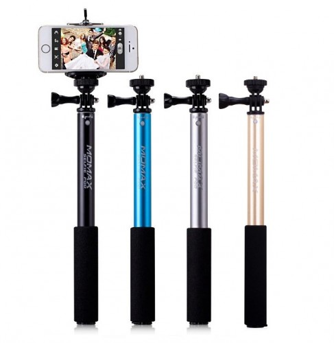 Монопод палка-штатив для селфи Momax SelfiFit - Bluetooth Selfie Pod KMS1, синий