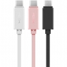 Кабель USB Type-C на USB Type-C Rock, розовый