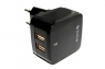 Универсальное сетевое зарядное устройство iHave Tank Travel charger на 2 USB 3.4A ,черное