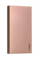 Аккумулятор внешний универсальный Rock Power Bank Stone Series 10000mAh, розовый