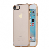 Чехол силиконовый Rock Pure Series для iPhone 7, золотой