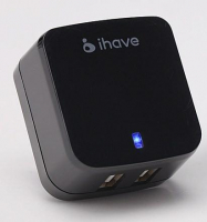 Универсальное сетевое зарядное устройство iHave Tank Travel charger на 2 USB 3.4A ,черное