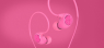 Наушники LeEco Reverse In-Ear Headphones, розовые