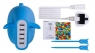 Сетевой блок питания Momax U.Bull 5-port USB Charger, голубой