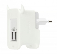 Сетевое зарядное устройство MOMAX U.Bull 2 Ports USB Charger, белый